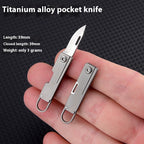 Sharp Portable Mini Titanium Alloy Pocket Knife