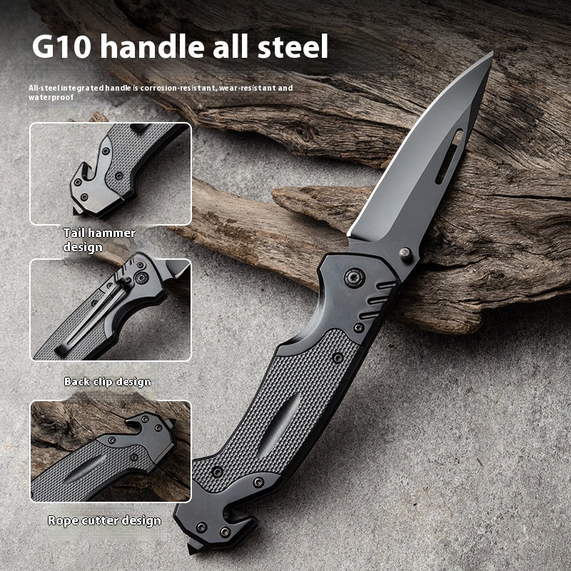 Stainless Steel Outdoor Folding High Hardness Self-defense Folding Knife