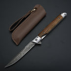 Gold Sandalwood High-grade Exquisite High Hardness Damascus Pattern Fruit Knife