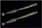 Stainless Steel Tea Knife With Golden Bamboo And Copper Handle Single Price
