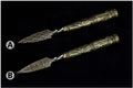 Stainless Steel Tea Knife With Golden Bamboo And Copper Handle Single Price