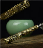 Stainless Steel Tea Knife With Golden Bamboo And Copper Handle Single Price