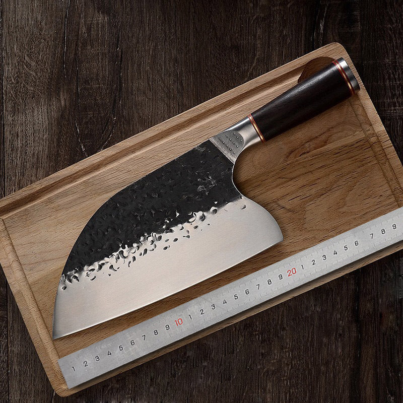 Hand Forged Hammered Steel Head Chef's Knife