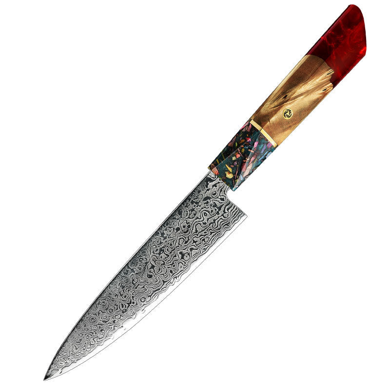 Damascus Steel Kitchen Knife Chef Cutting Knife Universal Knife Household Slice