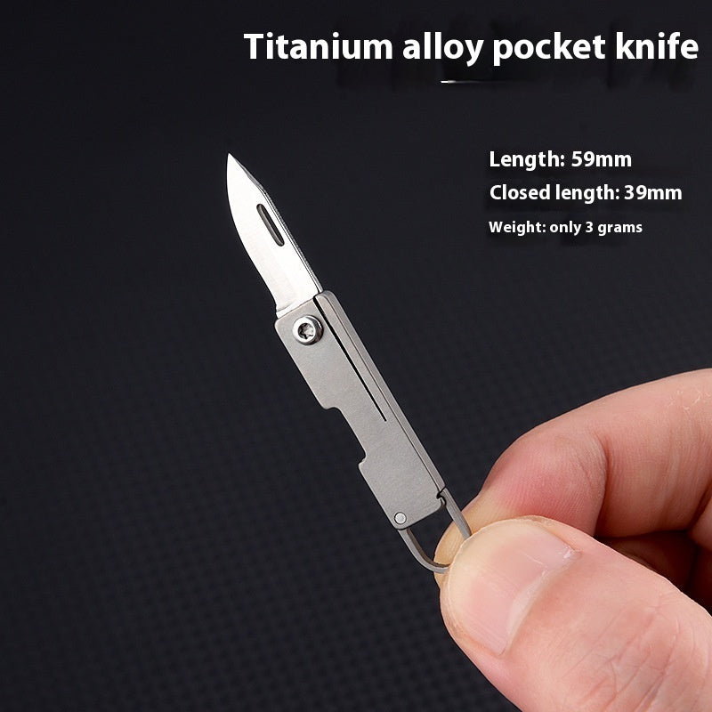 Sharp Portable Mini Titanium Alloy Pocket Knife