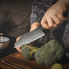 Damascus Steel Japanese-style Santoku Kitchen Knife