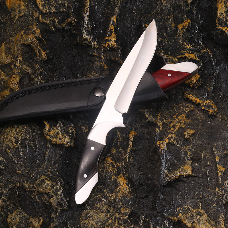 9 Chrome Integrated Steel High Hardness Outdoor Survival Knife