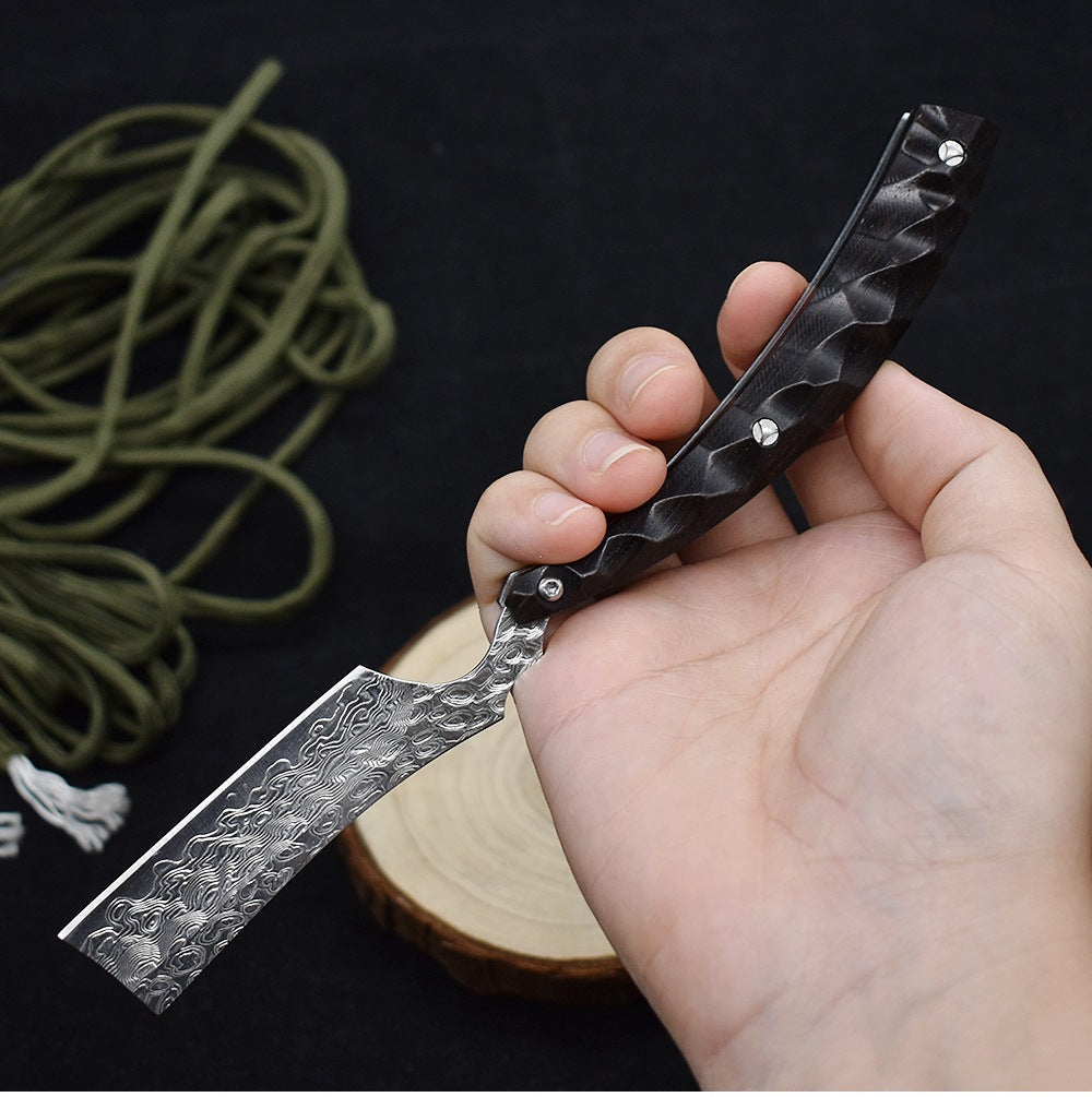 Camping Outdoor Portable Damascus Folding Knife
