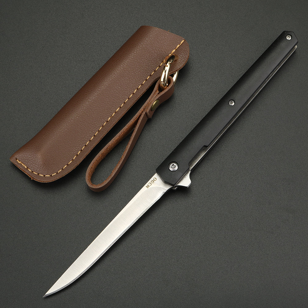 Gold Sandalwood High-grade Exquisite High Hardness Damascus Pattern Fruit Knife