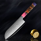 Damascus knife set