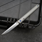Titanium Alloy A Folding Knife D2 Steel High Hardness