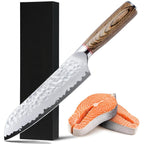 Chef Knife, Kiritsuke Knife, Santoku Knife, Boning Knife, Japanese Sharp Vegetable Knife Professional Slicing Knife With Rosewood Handle And Gift Box