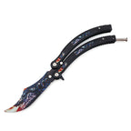 Butterfly Practice Knife Stainless Steel Watch Not Open Blade Portable