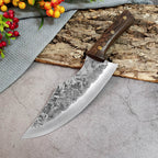 Rusty Manganese Steel Pork Stall Peeling Butcher Knife