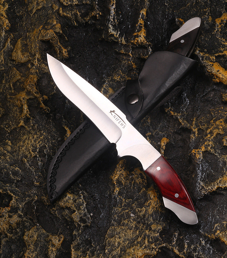9 Chrome Integrated Steel High Hardness Outdoor Survival Knife