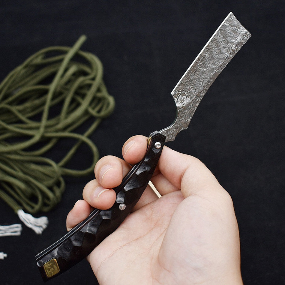 Camping Outdoor Portable Damascus Folding Knife