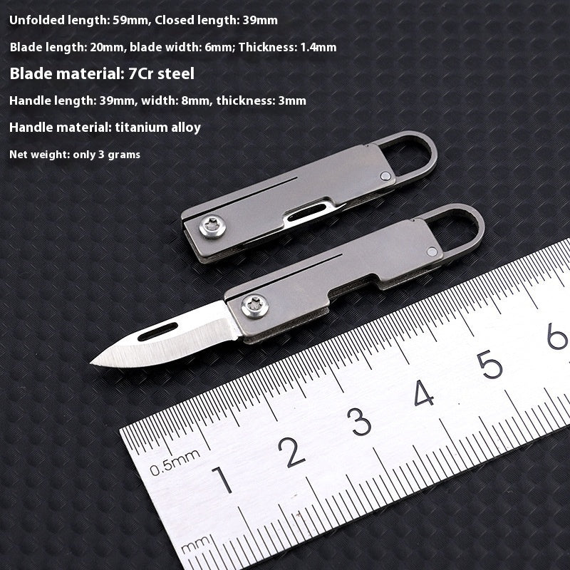 Sharp Portable Mini Titanium Alloy Pocket Knife