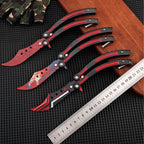 Butterfly Practice Knife Stainless Steel Watch Not Open Blade Portable