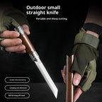 Outdoor BBQ High Hardness Wilderness Survival Knife