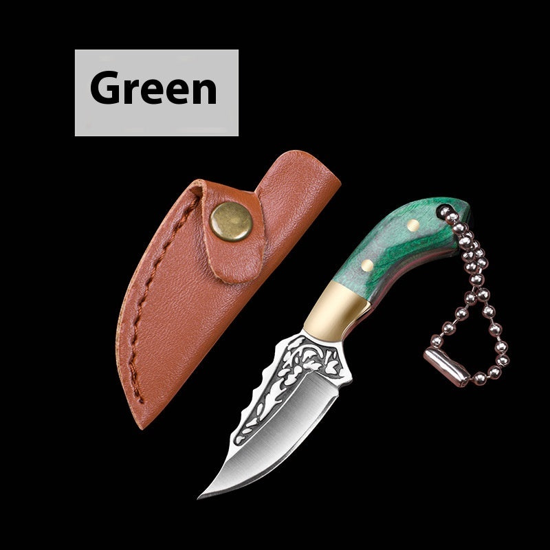Colorful Wood Sharp Miniature Portable Keychain Pendant Unpacking Knife
