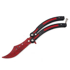 Butterfly Practice Knife Stainless Steel Watch Not Open Blade Portable