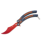 Butterfly Practice Knife Stainless Steel Watch Not Open Blade Portable