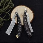 Camping Outdoor Portable Damascus Folding Knife