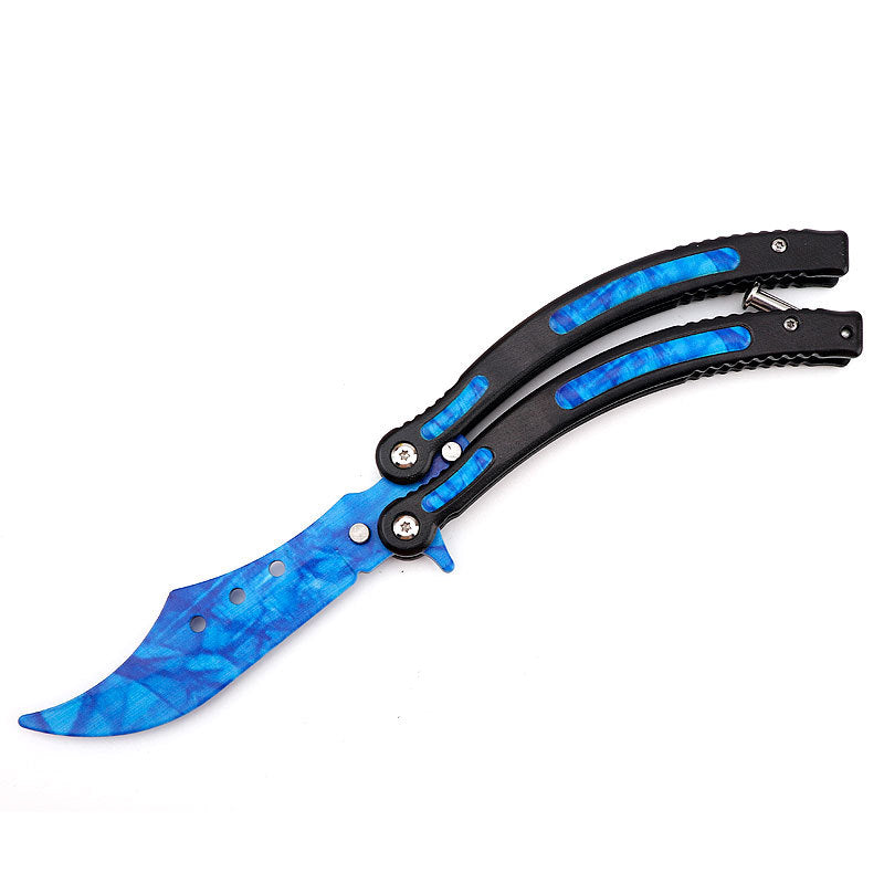 Butterfly Practice Knife Stainless Steel Watch Not Open Blade Portable