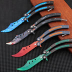 Butterfly Practice Knife Stainless Steel Watch Not Open Blade Portable