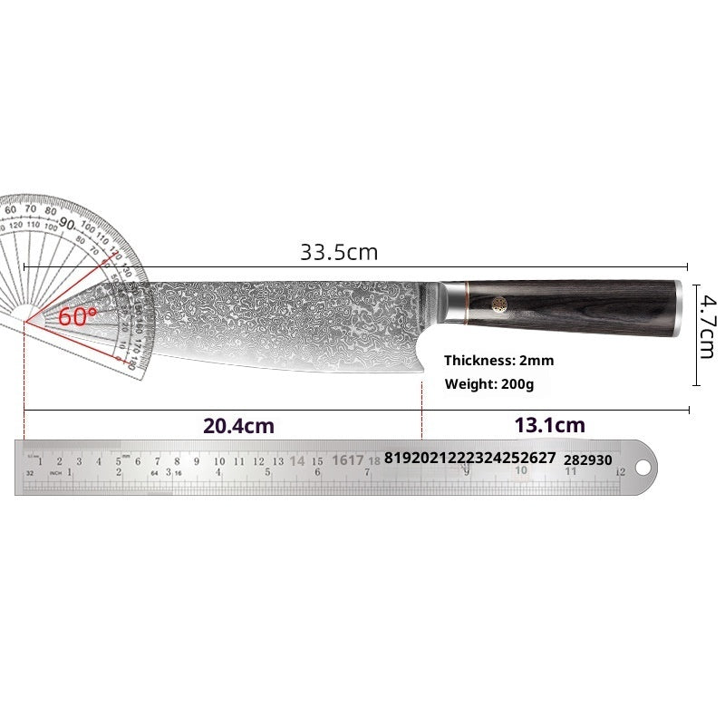 Damascus Steel Kitchen Western-style Knife